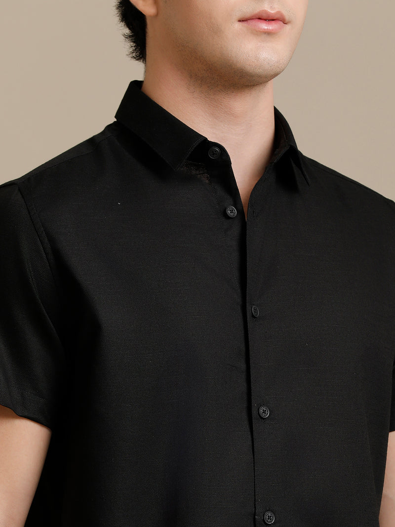 Black Short Sleeve Shirt