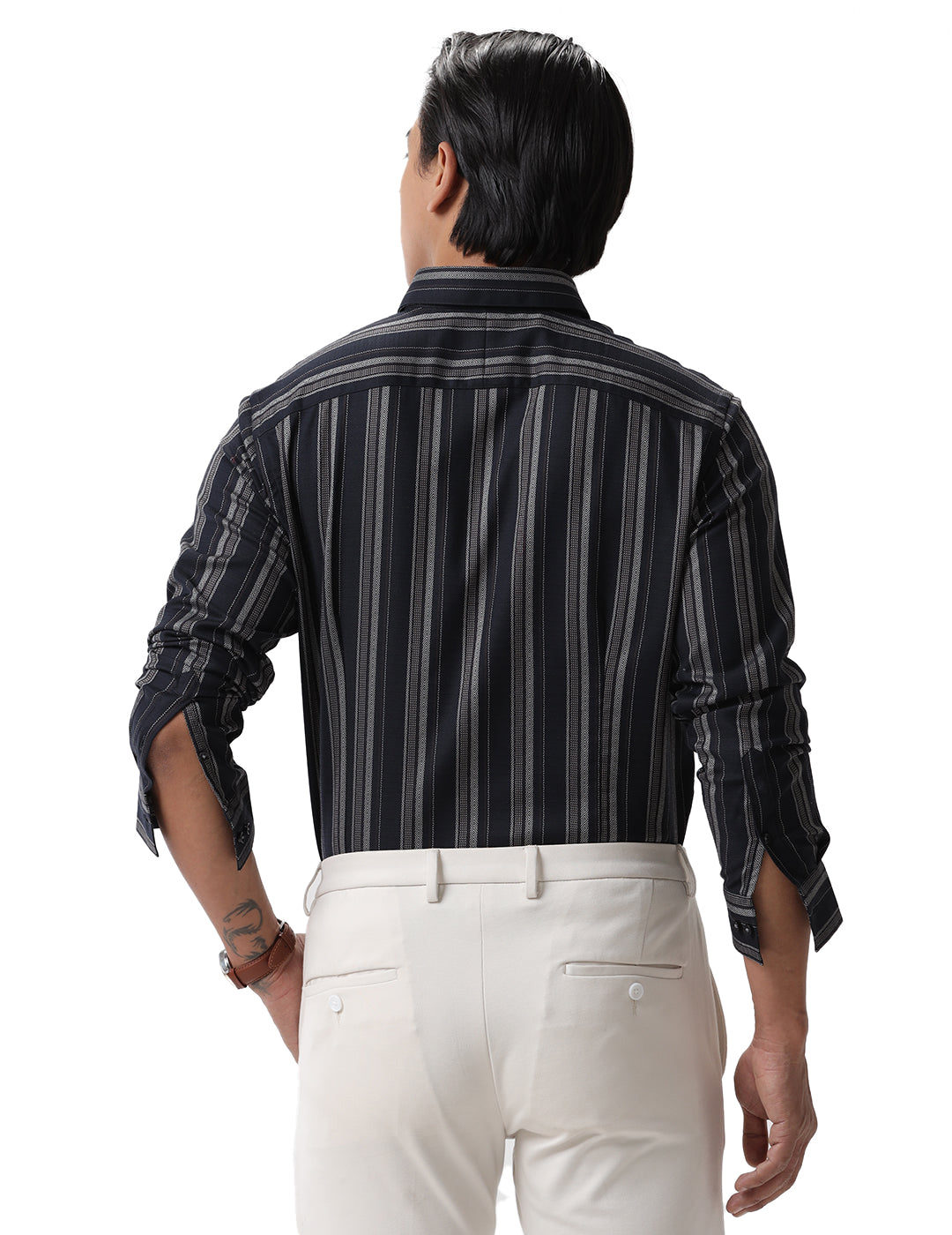 Slim Fit Formal Stripe Shirt