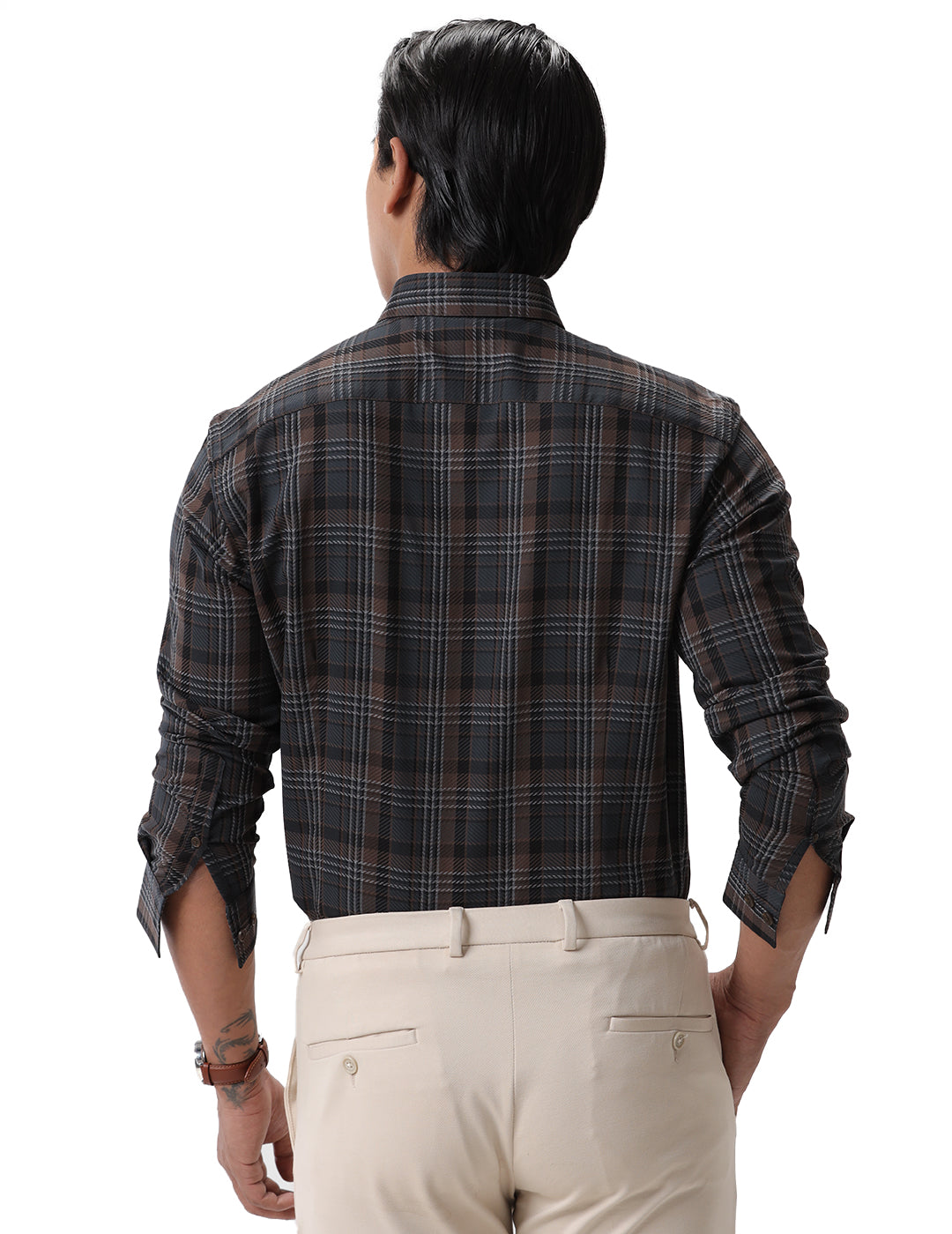 COTTON CHECKED CASUAL SHIRT