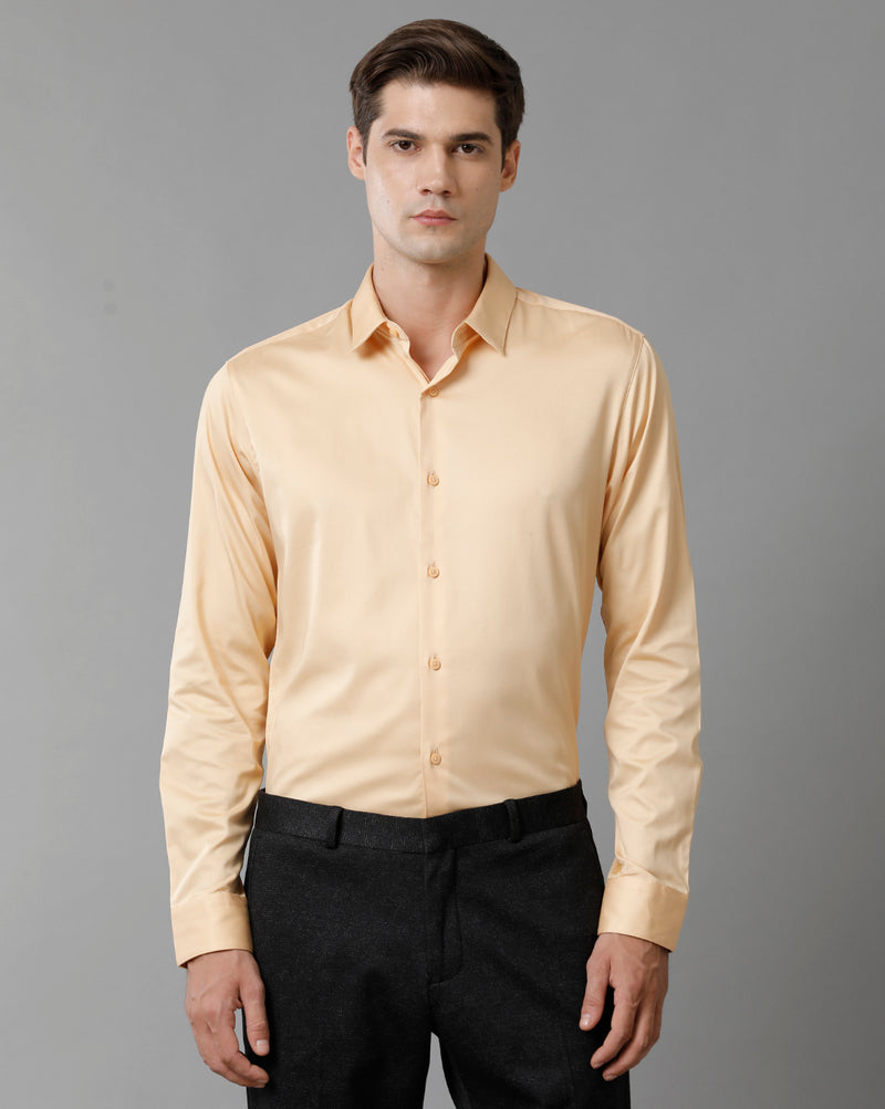 Men's Solid Cotton Stretch Shirt