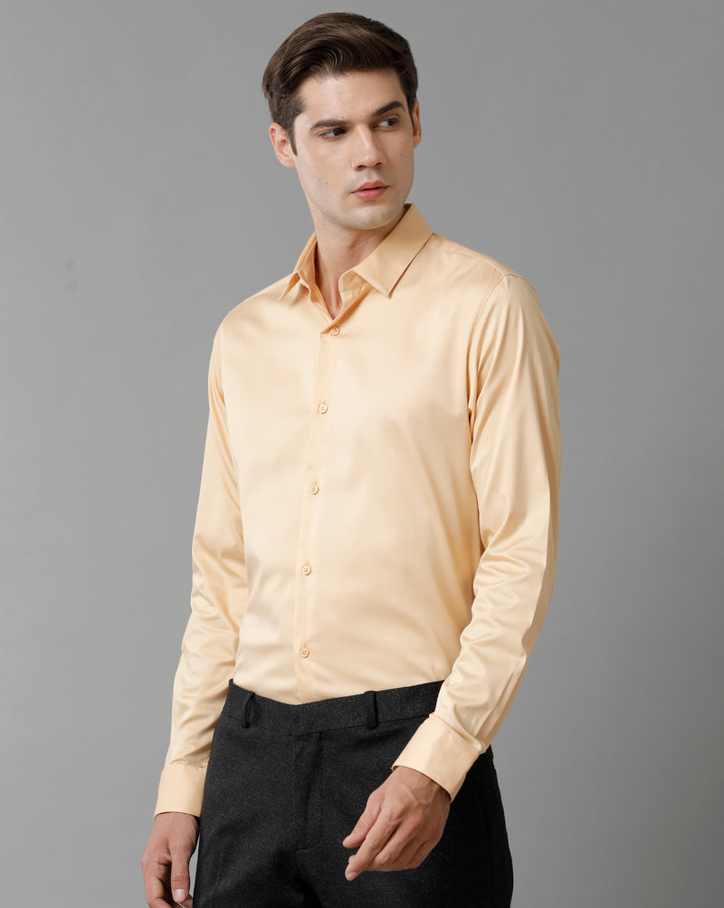Men's Solid Cotton Stretch Shirt