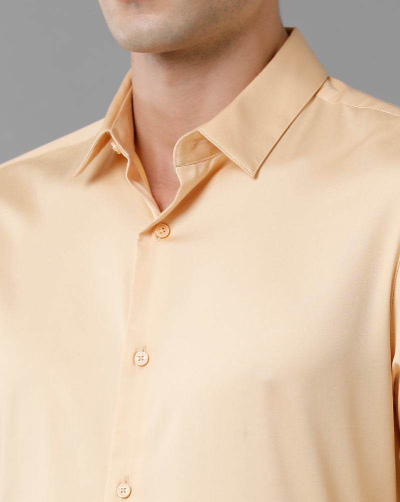 Men's Solid Cotton Stretch Shirt