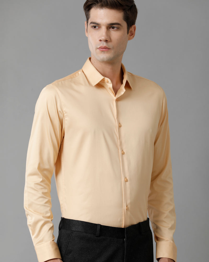Men's Solid Cotton Stretch Shirt