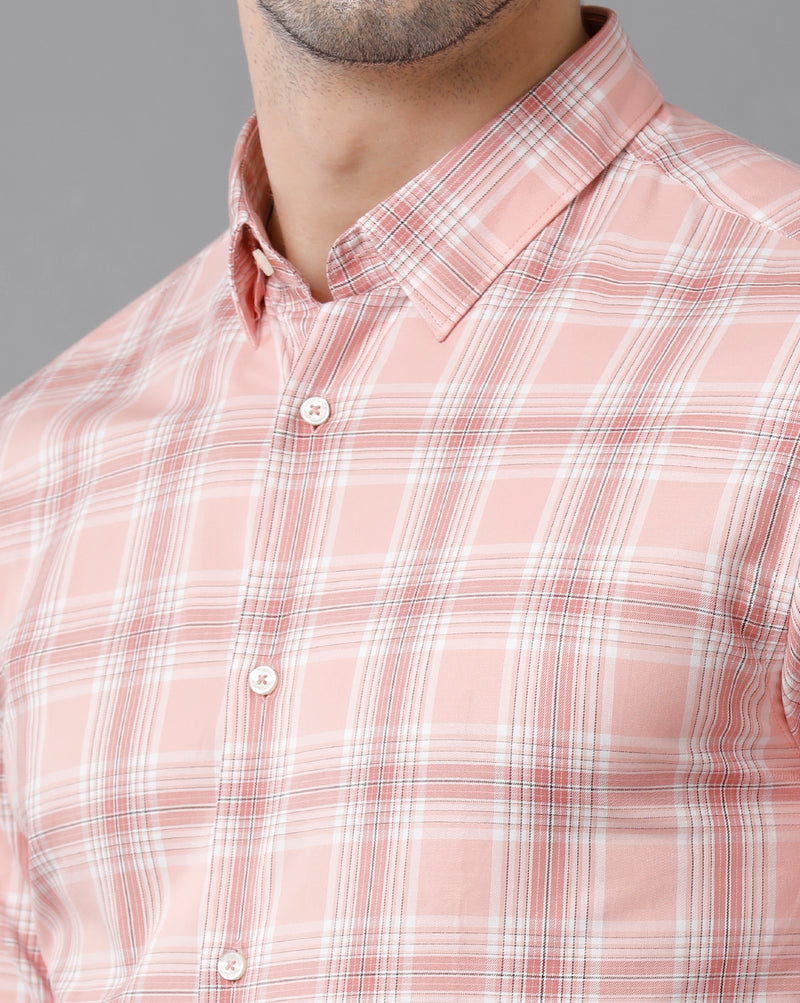 Men's Black Checkered Cotton Shirt