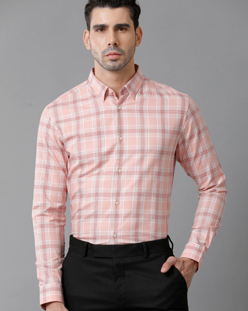 Men's Black Checkered Cotton Shirt