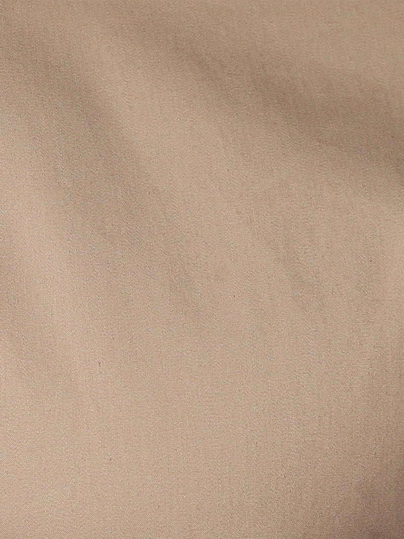 Men's Brown Solid Shirt