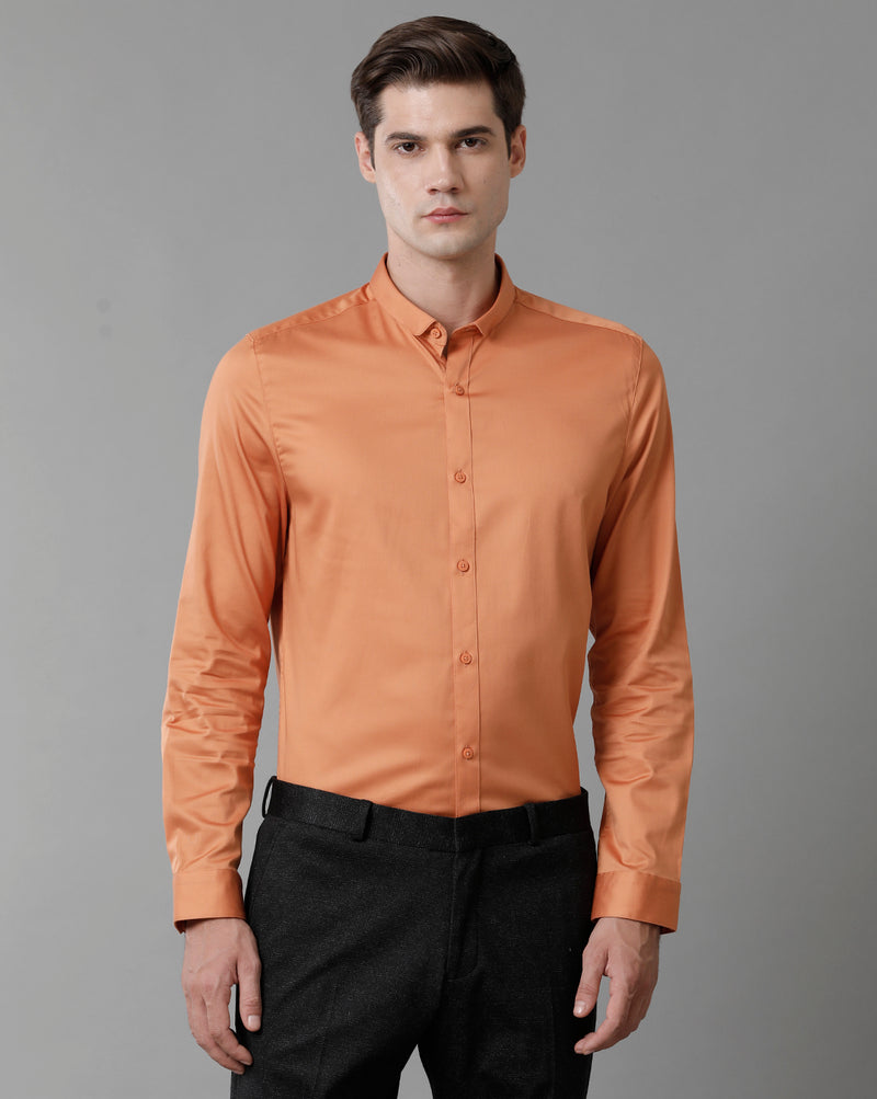 Men's Caramel Cotton Stretch Shirt