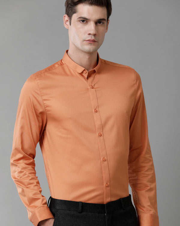 Men's Caramel Cotton Stretch Shirt
