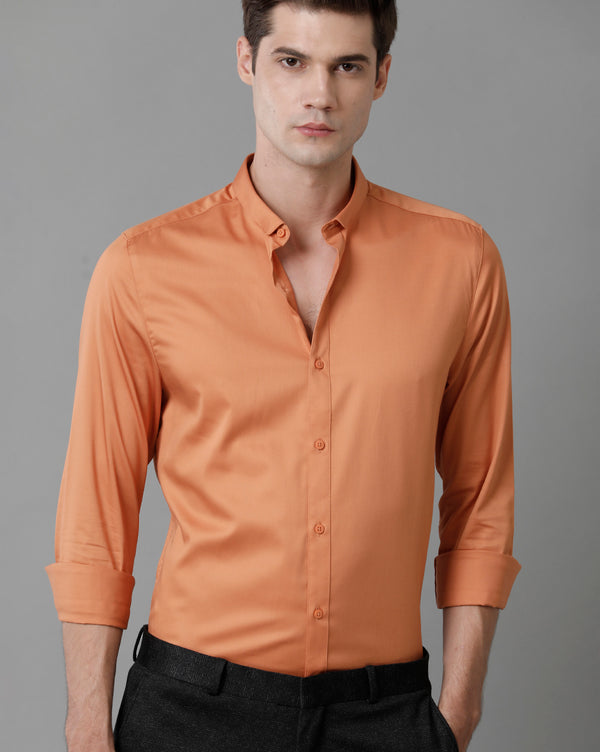 Men's Caramel Cotton Stretch Shirt