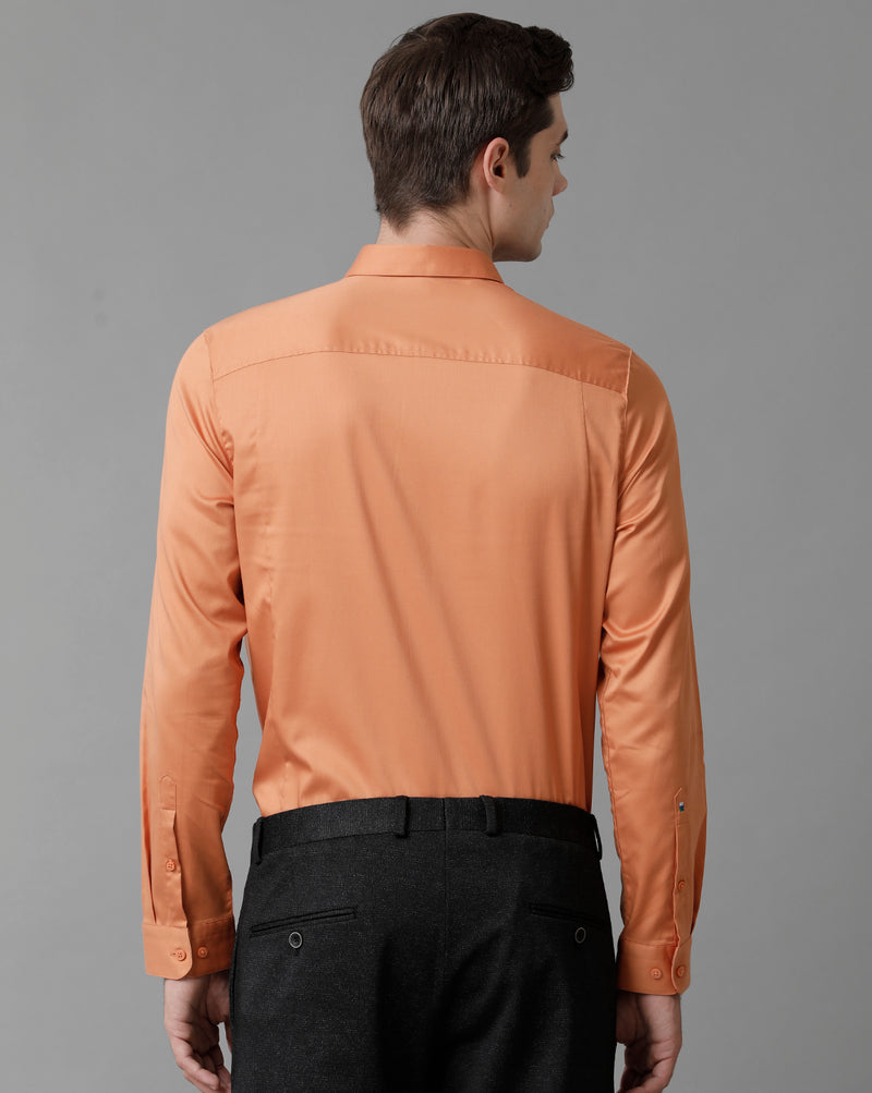 Men's Caramel Cotton Stretch Shirt