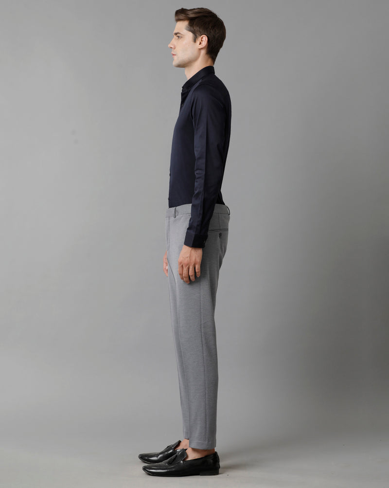 Men's Navy Cotton Stretch Shirt