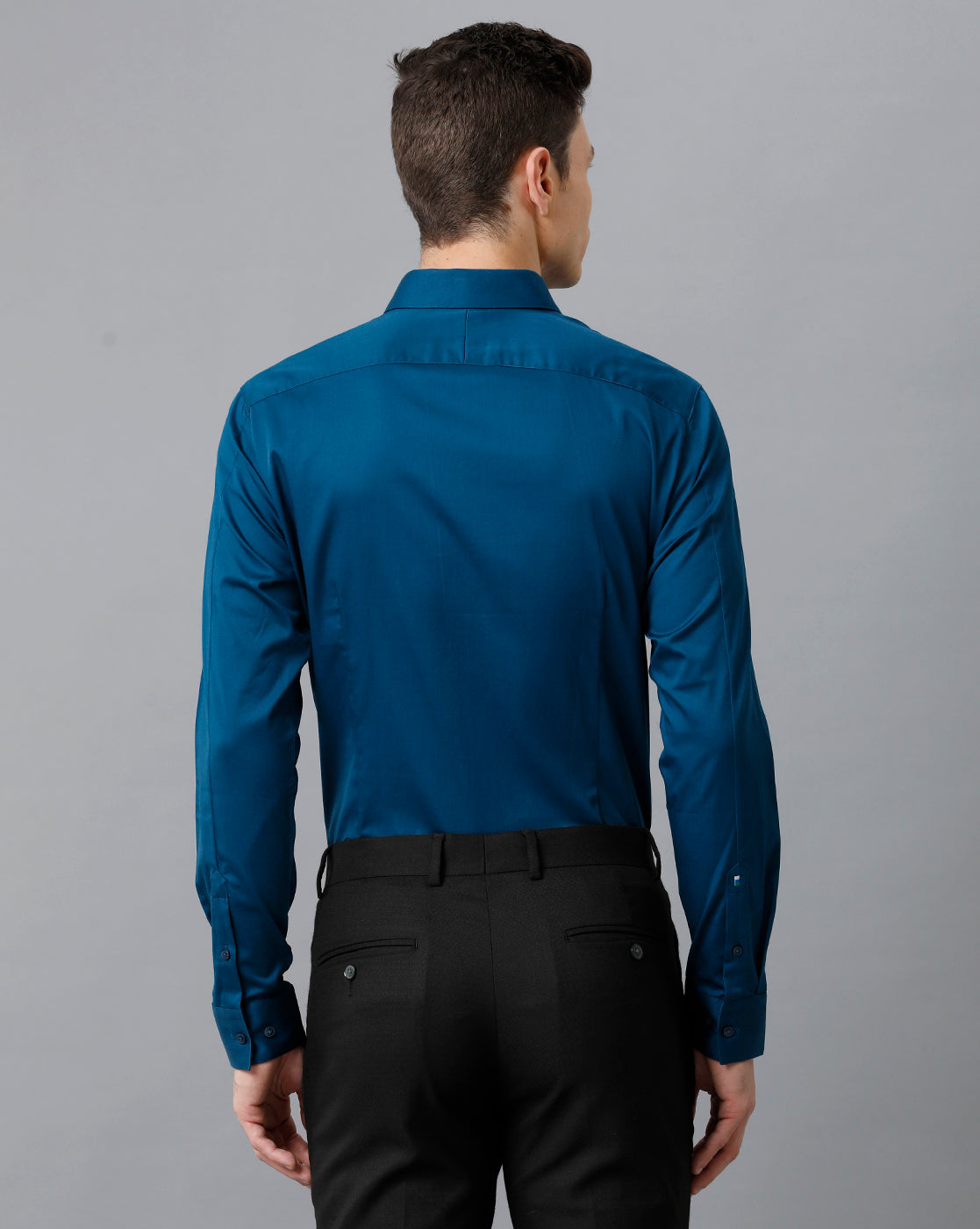 Men's Poseidon Blue Cotton Stretch Shirt