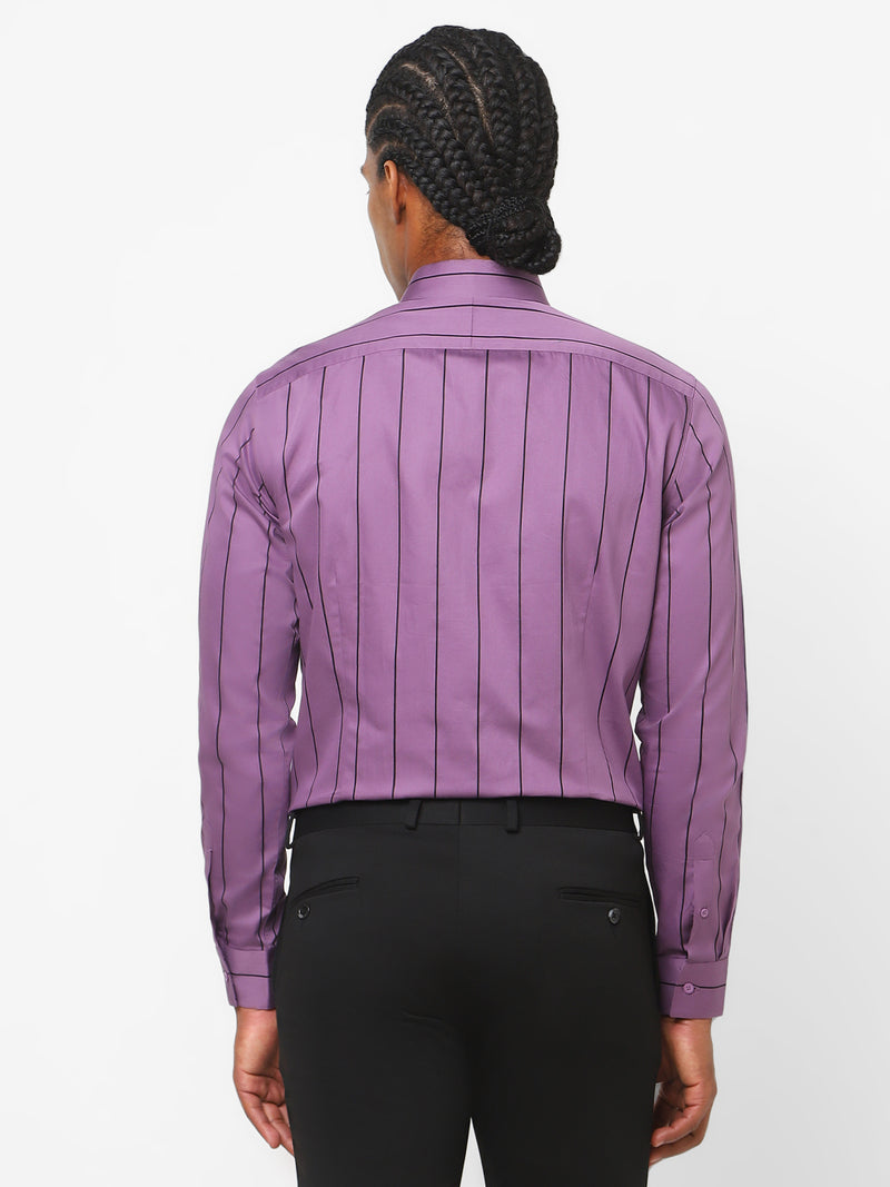 Men's violet striped shirt walsh