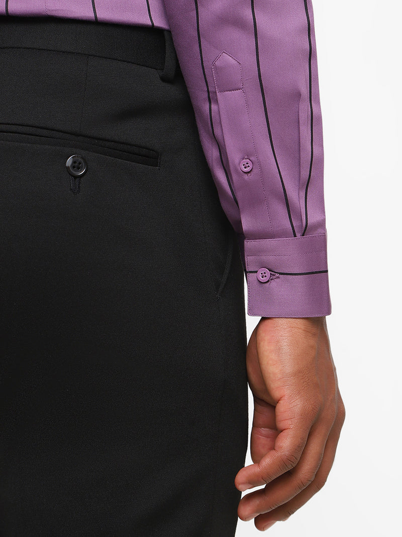 Men's violet striped shirt walsh