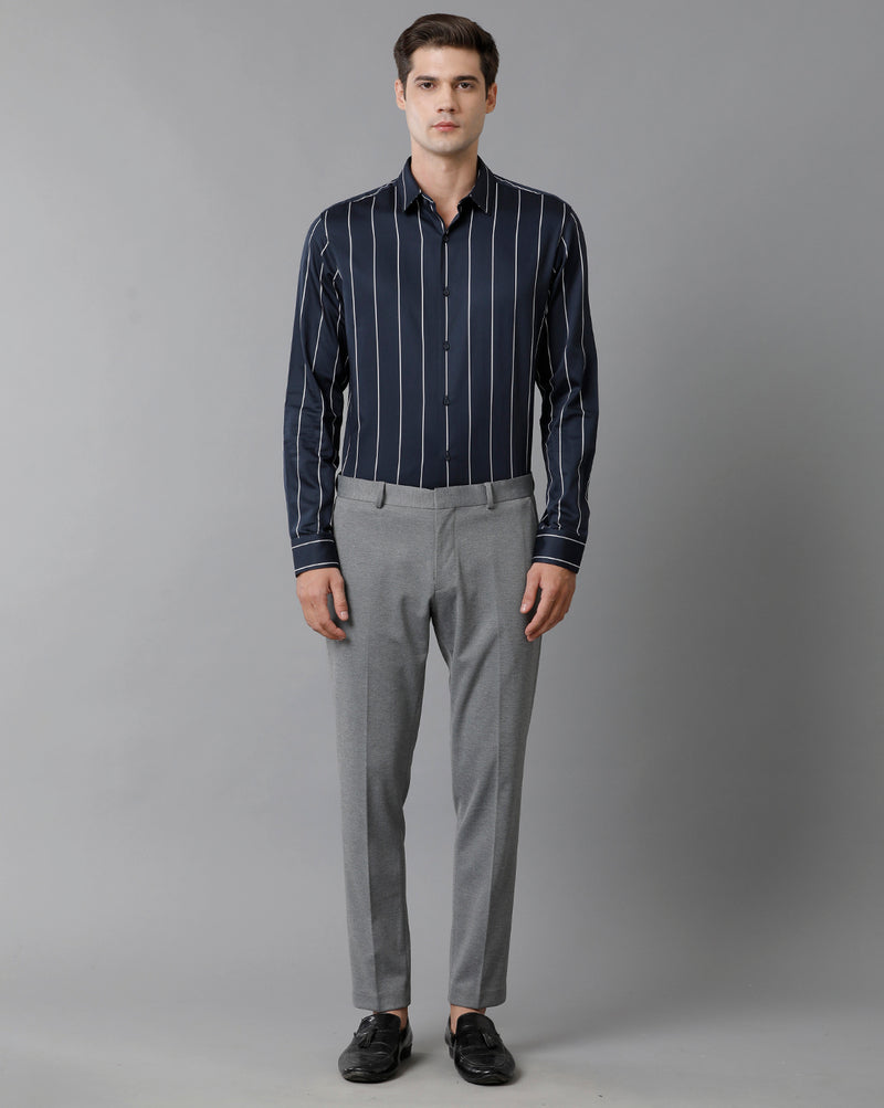 Men's Navy Stripped Shirt