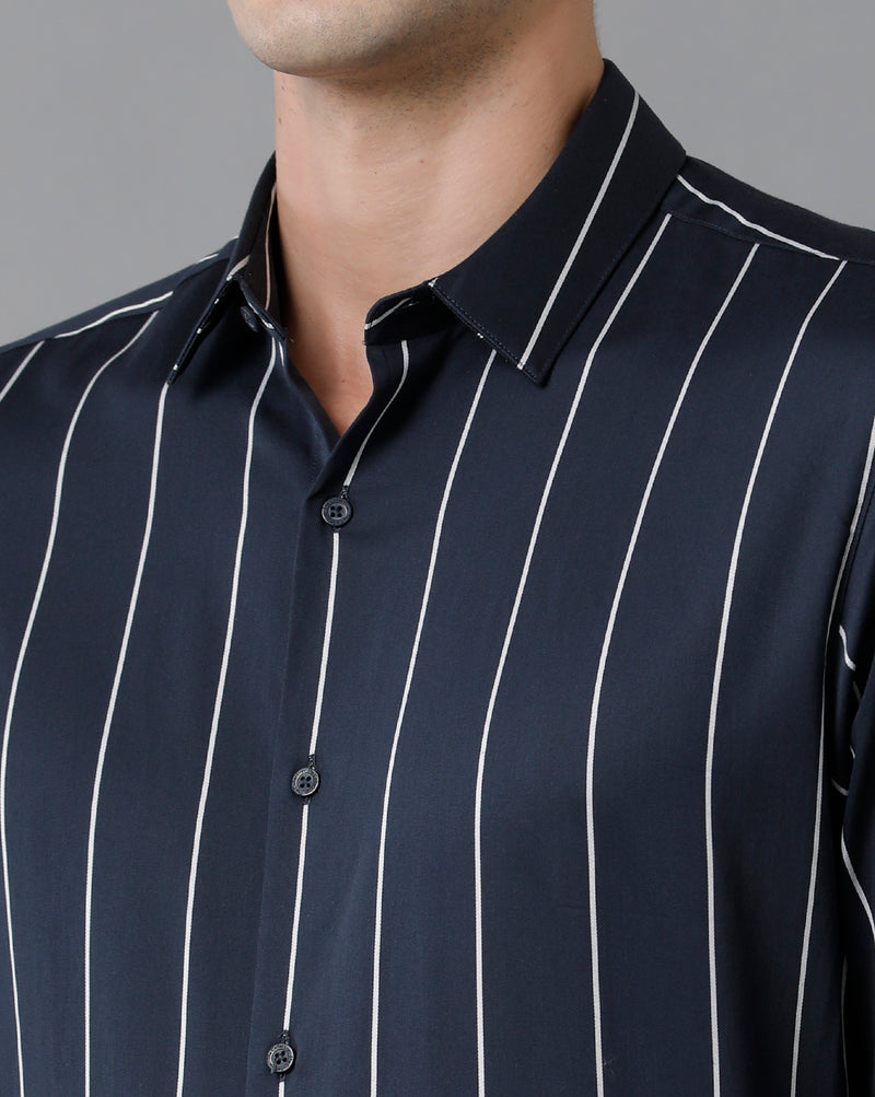 Men's Navy Stripped Shirt