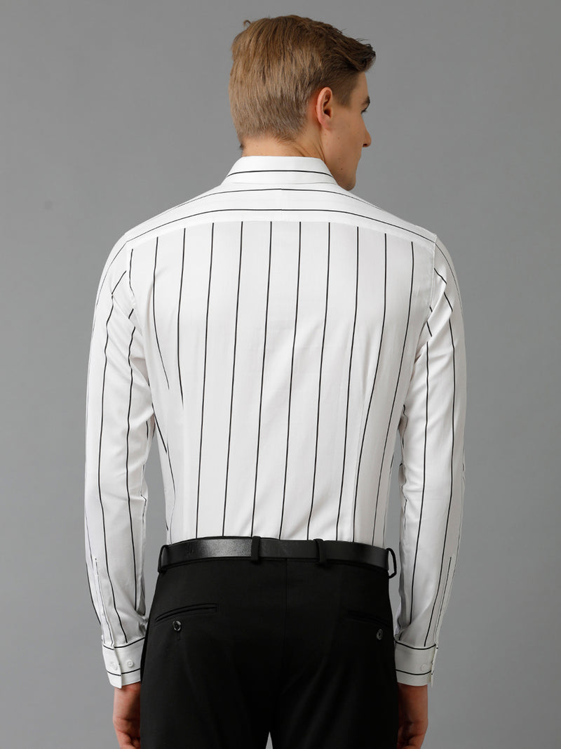 Men's White Stripped Shirt