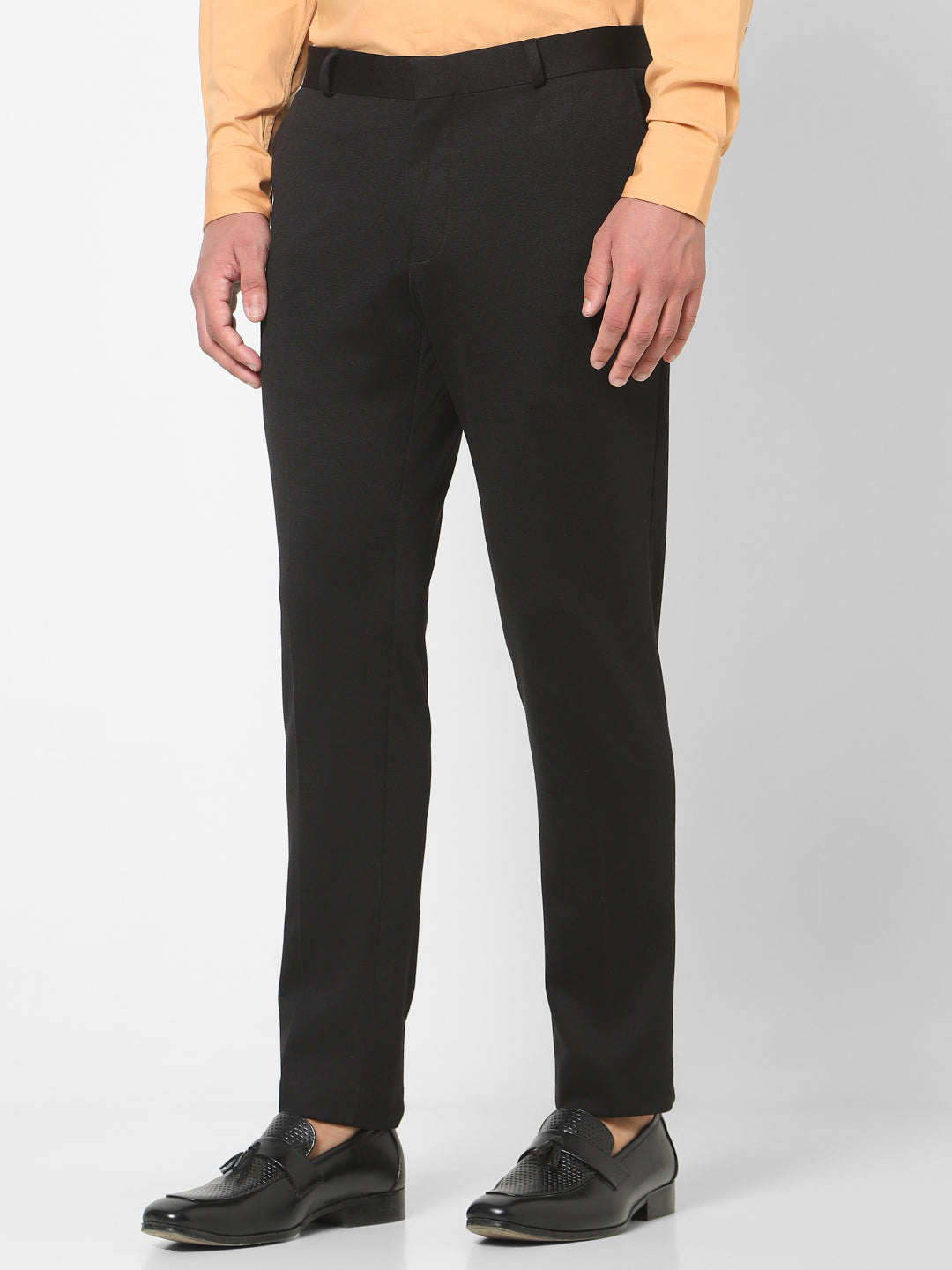 Black Knitted Stretch Men&