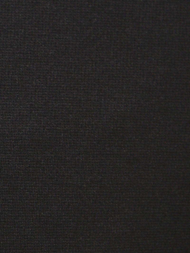 Black Knitted Stretch Men's Trouser