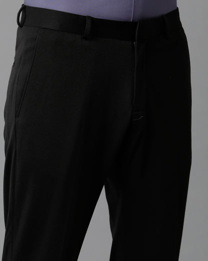 Black Knitted Stretch Men&