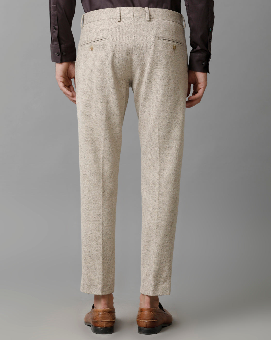 Beige Knitted Stretch Men&