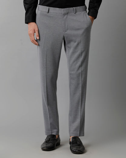 Grey Knitted Stretch Men&