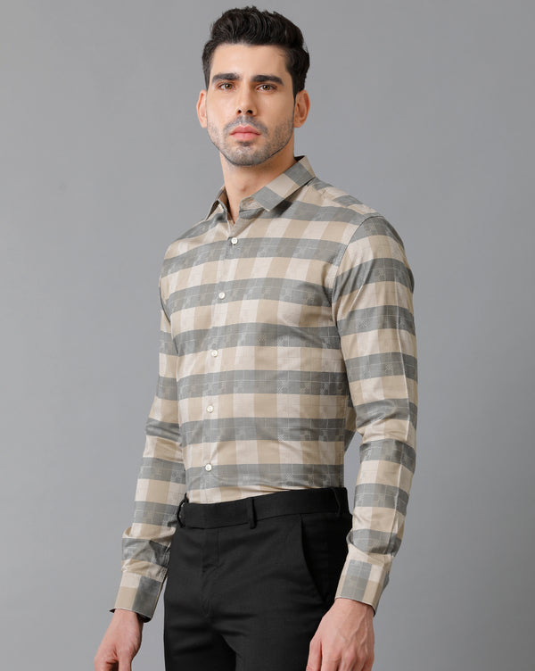 Men's Multicolor Checks Cotton Shirt