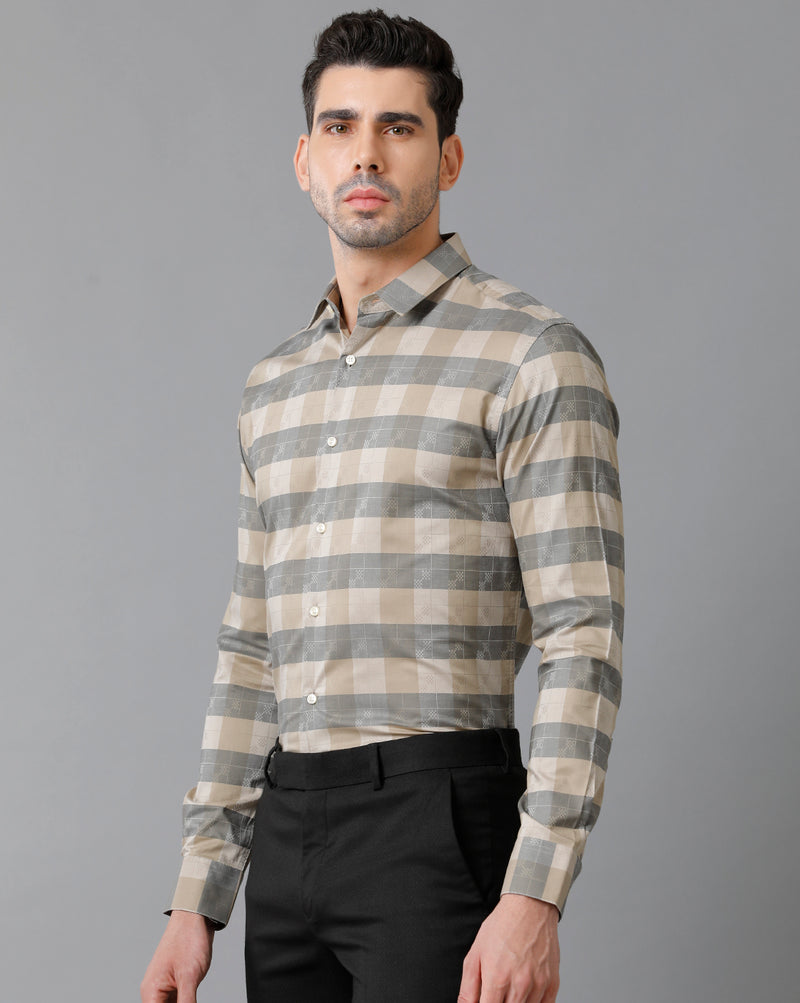Men's Multicolor Checks Cotton Shirt