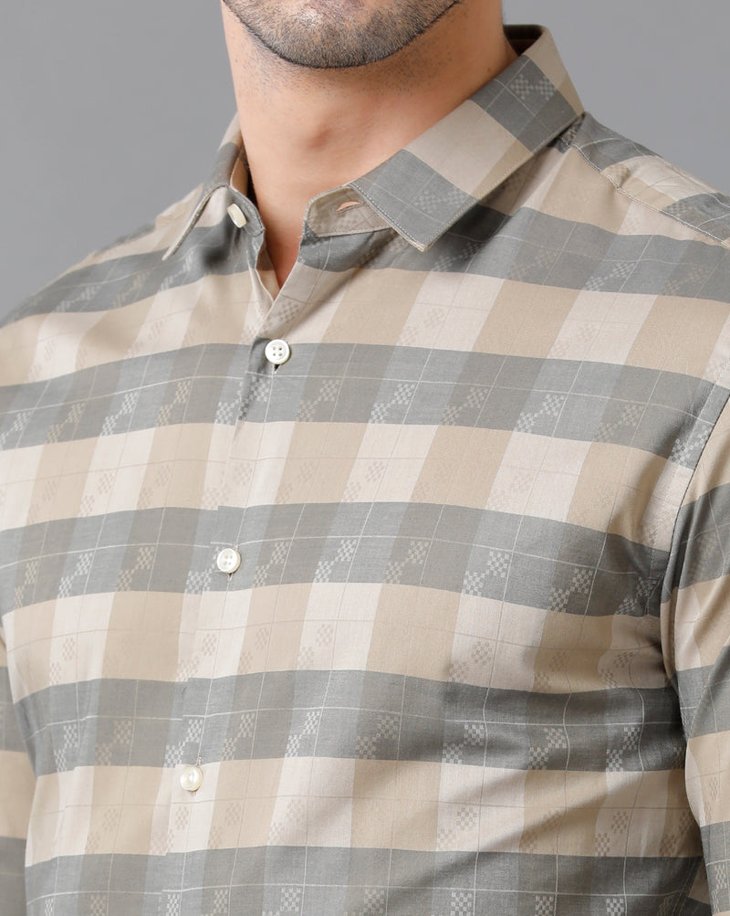 Men's Multicolor Checks Cotton Shirt