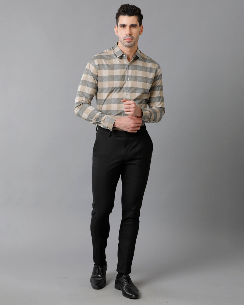 Men's Multicolor Checks Cotton Shirt