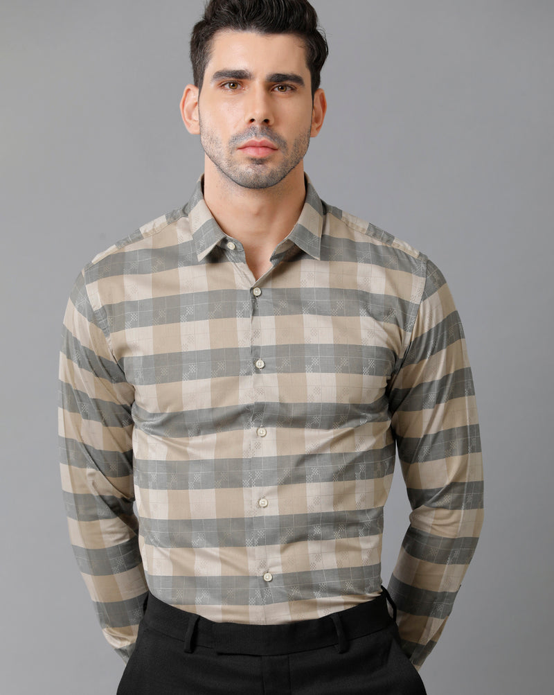 Men's Multicolor Checks Cotton Shirt