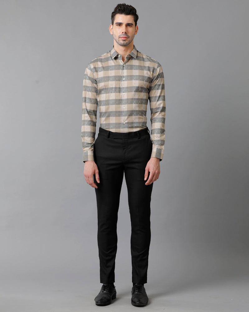 Men's Multicolor Checks Cotton Shirt