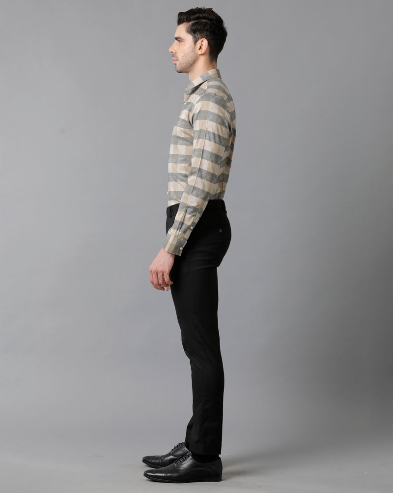 Men's Multicolor Checks Cotton Shirt