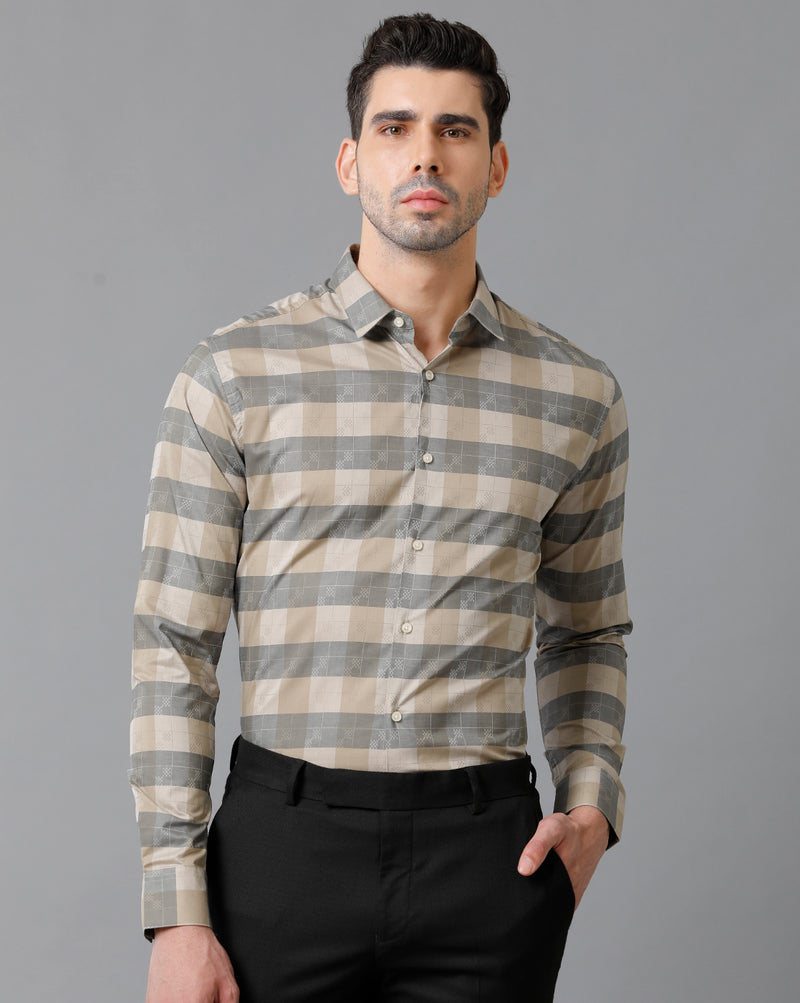 Men's Multicolor Checks Cotton Shirt