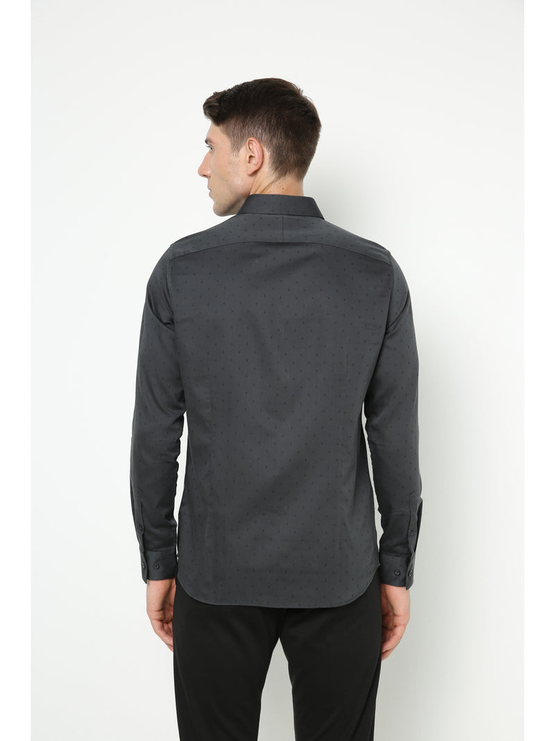 Men's Black Printed Shirt