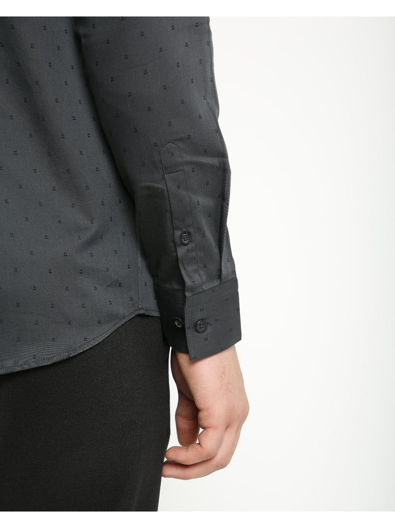 Men's Black Printed Shirt