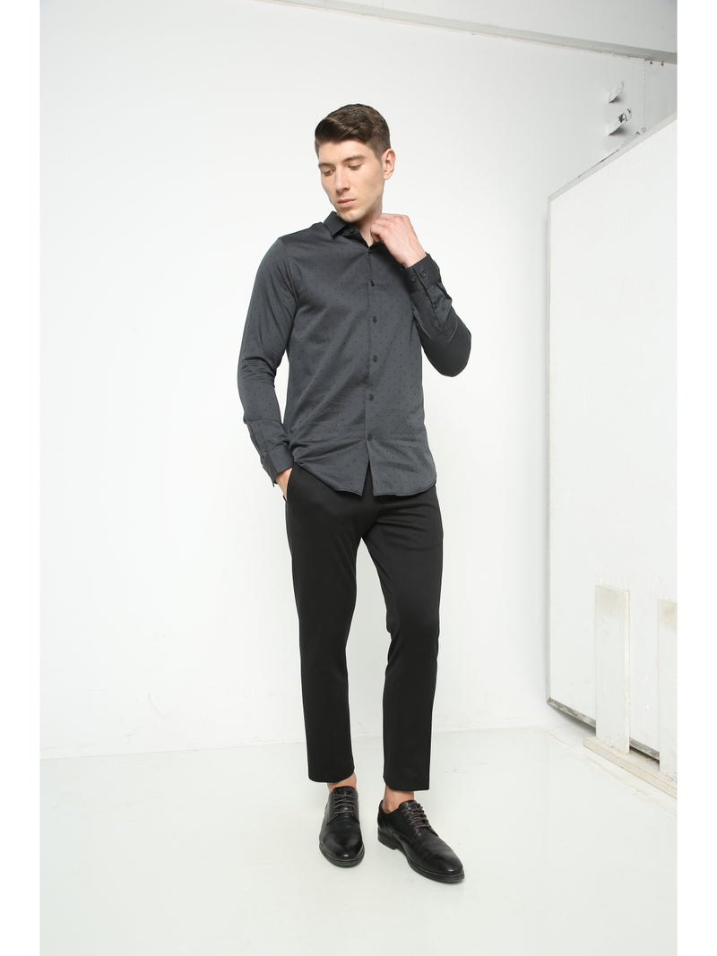 Men's Black Printed Shirt