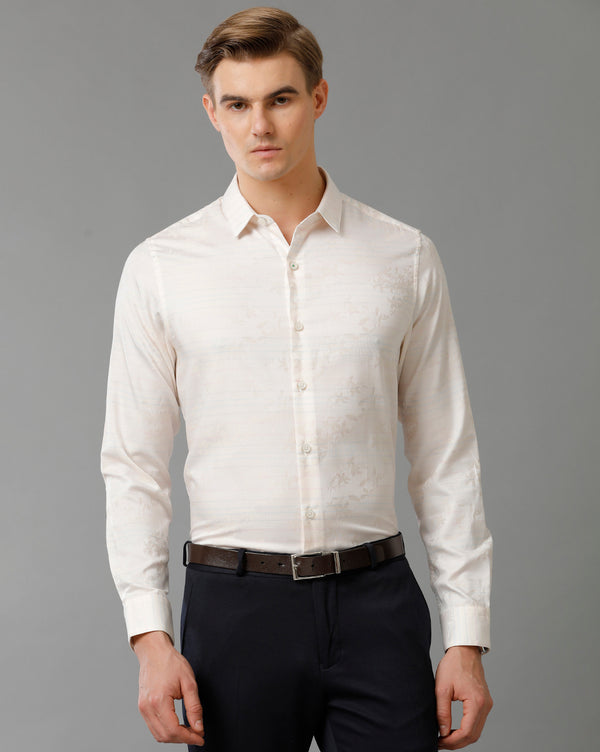 Men's Floral Print Cotton Shirt