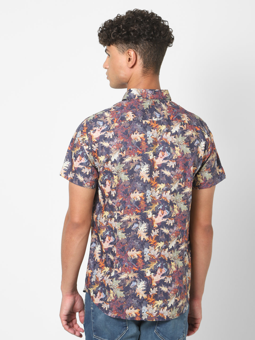 Exhaust Floral Printinng Short Sleeve Shirt