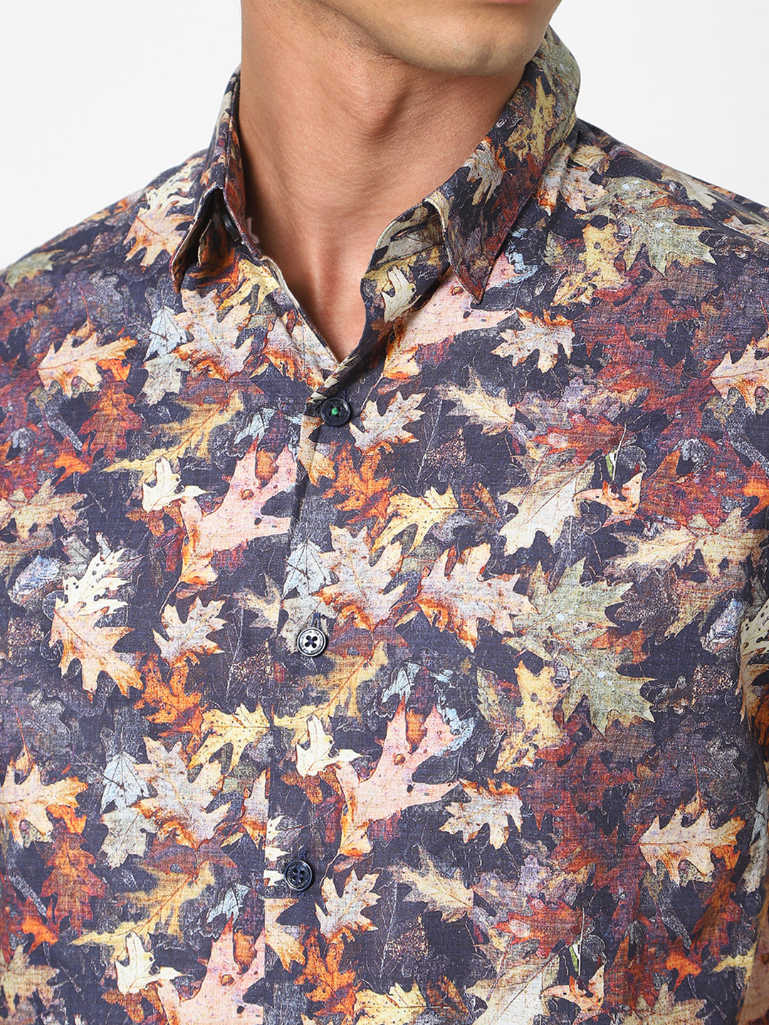 Exhaust Floral Printinng Short Sleeve Shirt