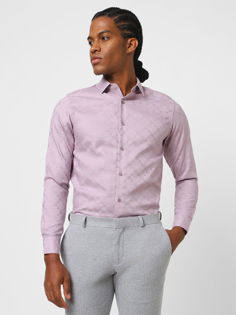 Men's Onion Pink Printed Shirt