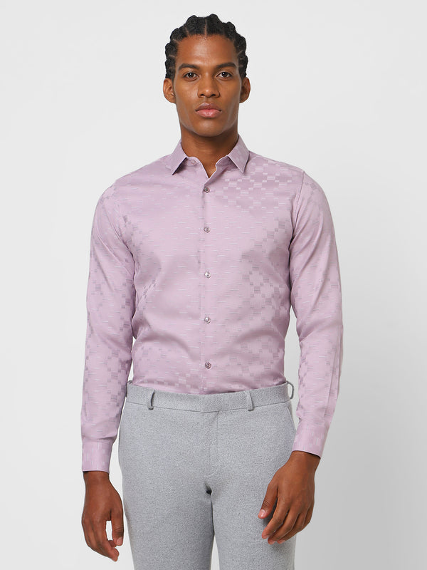 Men's Onion Pink Printed Shirt