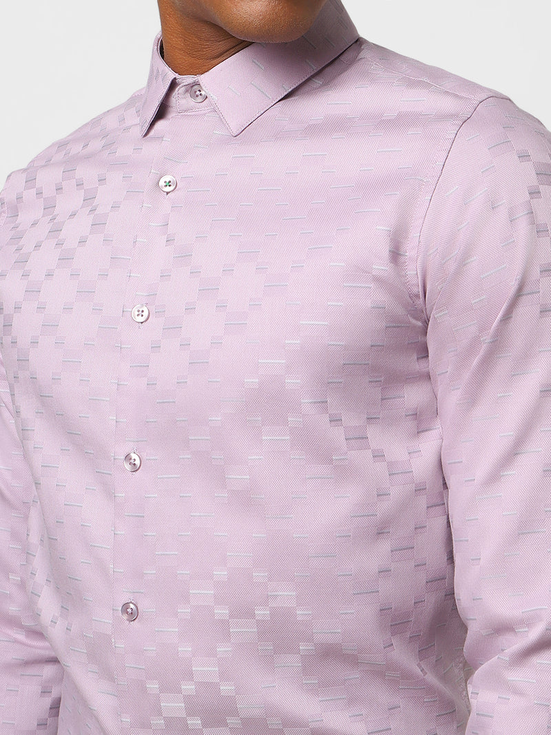 Men's Onion Pink Printed Shirt