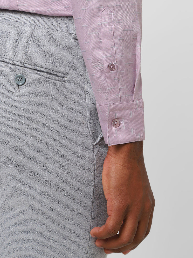 Men's Onion Pink Printed Shirt