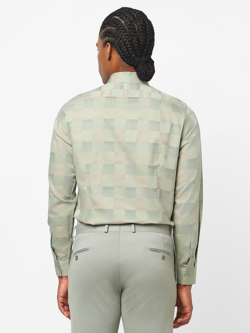 Men's Leaf Green Checks Shirt