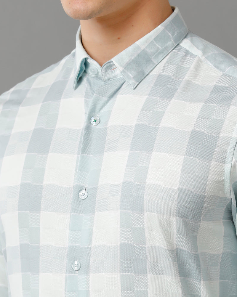 Men's Checkered Cotton Stretch Shirt