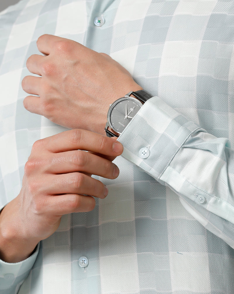 Men's Checkered Cotton Stretch Shirt