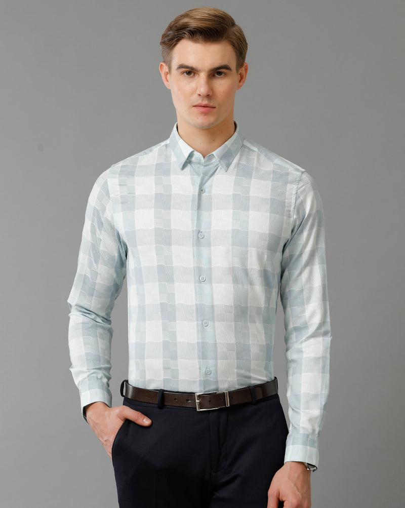 Men's Checkered Cotton Stretch Shirt
