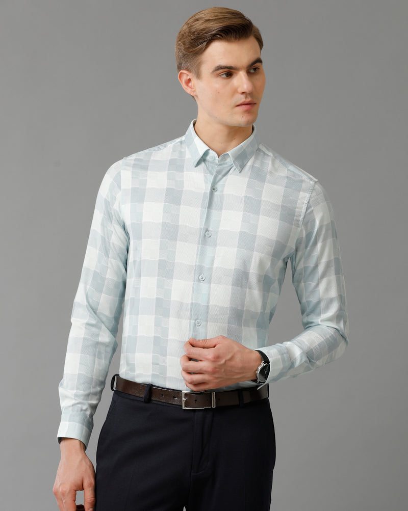 Men's Checkered Cotton Stretch Shirt
