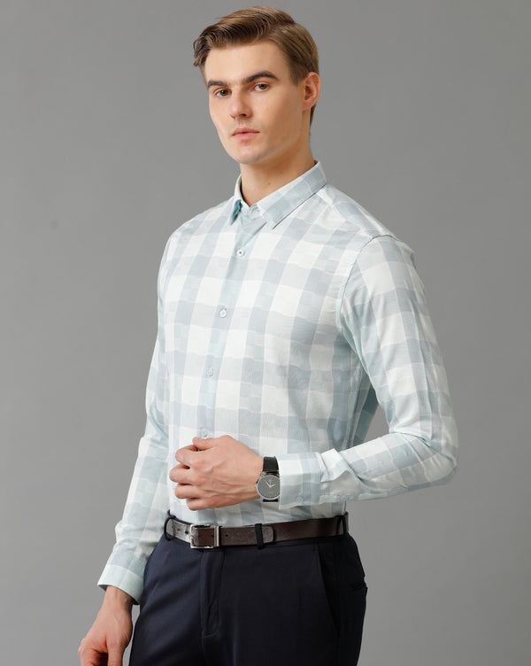 Men's Checkered Cotton Stretch Shirt